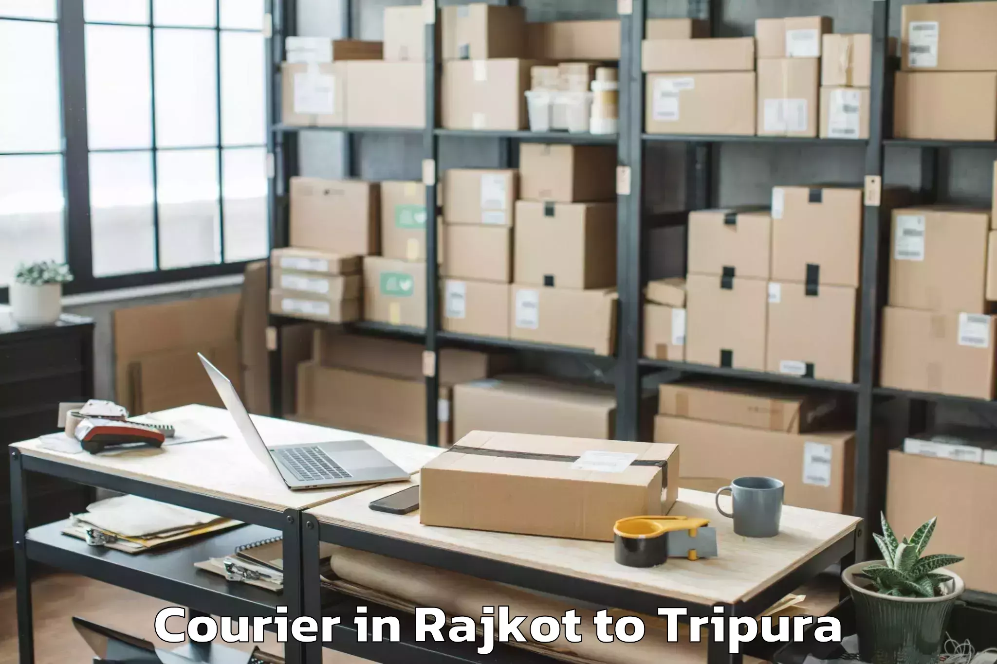 Leading Rajkot to Maharaja Bir Bikram University Courier Provider